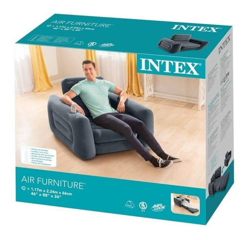 Sillón Cama Inflable Intex Individual 800 - 66551