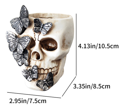 Lápiz Decorativo Con Forma De Calavera Para Fiestas Espeluzn