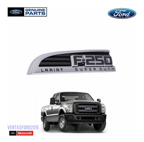 Emblema Guardafango Izquierdo Super Duty F250 Lariat