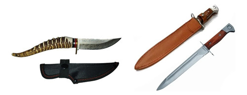 Cuchillo Artesanal Tipo Mulita   + Regalo Bayoneta Ak 47
