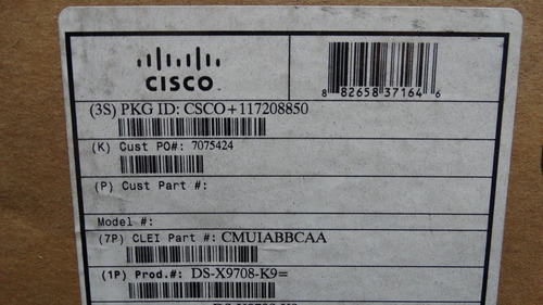 Cisco Mds 9000 10-gbps 8-port Fcoe Module Nuevo Swicth Fibra