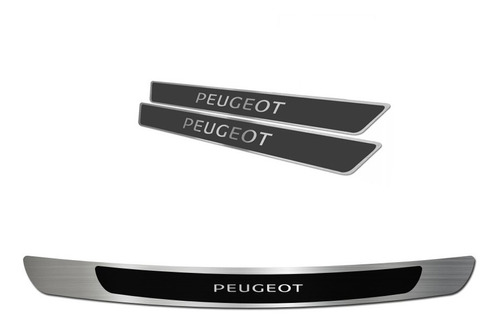 Kit Cubre Zocalos P/ Baul Y Puerta P/ Peugeot 208 13/16 3pta