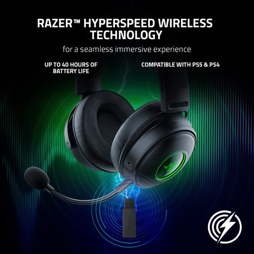 Imagen 3 de 6 de Razer Kraken V3 Pro Hypersense Auricular Inalambrico Pc Thx
