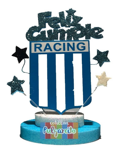 Adorno De Torta Fútbol - Escudo De Racing