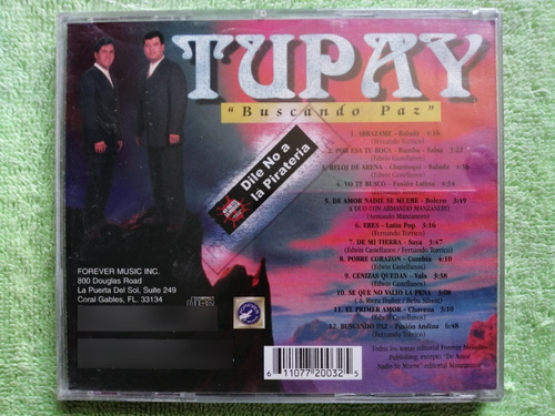 Eam Cd Tupay Buscando Paz 1998 Su Segundo Album De Estudio