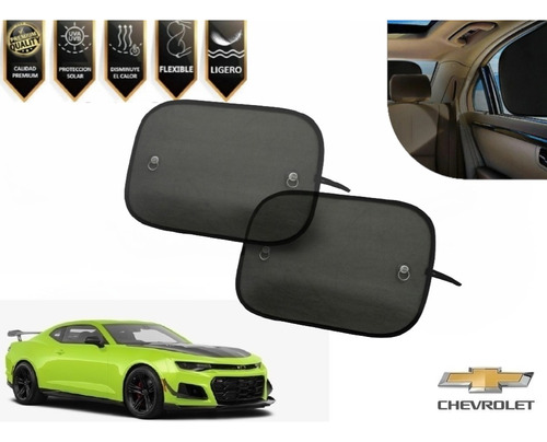 4x Cubresol Ventana Delantera Y Trasera Camaro Zl1 2020