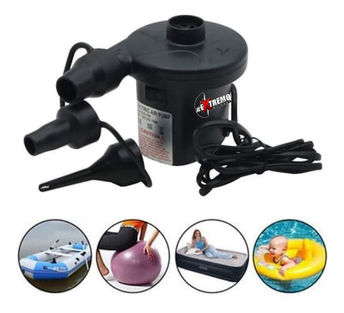Imagen 6 de 10 de Inflador Colchón Eléctrico 220v Gomon Inflable Bote Camping
