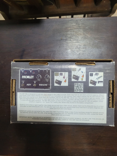 Pedal Morley Aby Mix Preto (Usado)