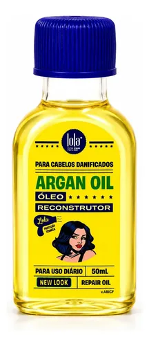 ÓLeo Capilar Lola Cosmetics Argan Oil para Nutrição, 50 Ml - foto 1