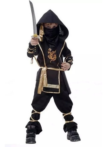 Disfraz De Ninja Japones Cosplay De Niños Mod. 7