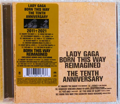 Cd Lady Gaga Born This Way Reimagined 2021 Lacrado Original