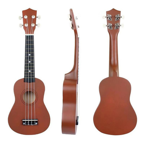 Ukelele Soprano Acústico De 21 Pulgadas, Kit De Ukelele Par