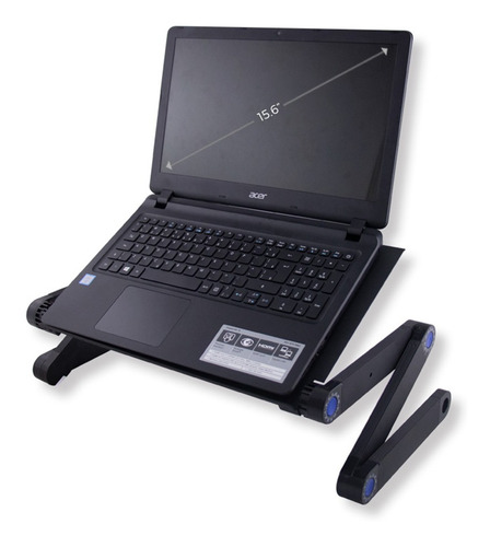 Suporte De Cama Desk Slim C/ Mousepad P/ Notebook | Preto