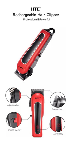Kit Cortadora Cortapelo Afeitadora Barba Recargable Ct-8089