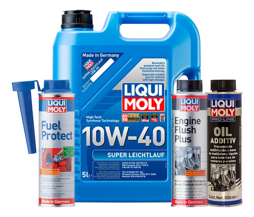 Paquete Super Leichtlauf 10w40 Liqui Moly +regalo