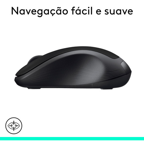 Mouse Sem Fio Logitech M310 Preto Preto