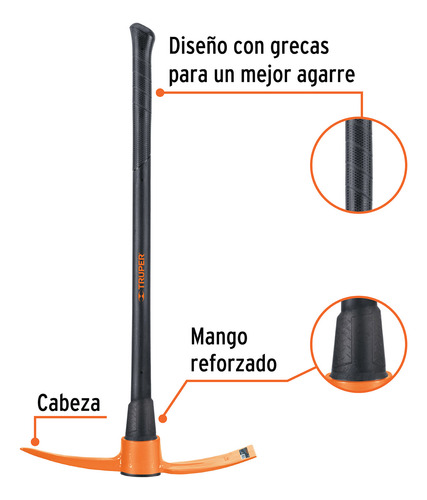 Pico Para Excavar En Suelo Duro Con Punta Talacho 102453