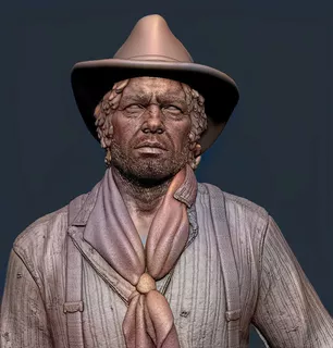 Escultura De Arthur Morgan De Red Dead Redemption 2