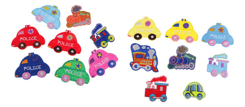 P 16 Unids / Set Parches De Hierro Coches Parches De Coser