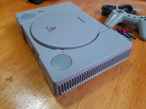 Playstation 1 Fat + Xstation Ode + Controle Original Cinza