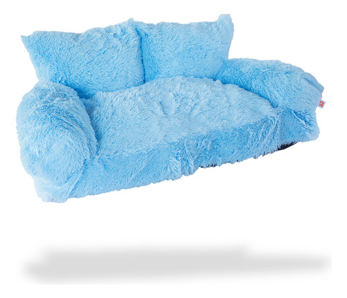 Cama Sillón Perro Súper Suave Y Calientita Varios Colores Azul Claro Sillón