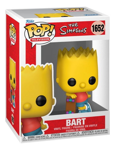 Boneco Funko Pop! Os Simpsons - Bart Com Skate