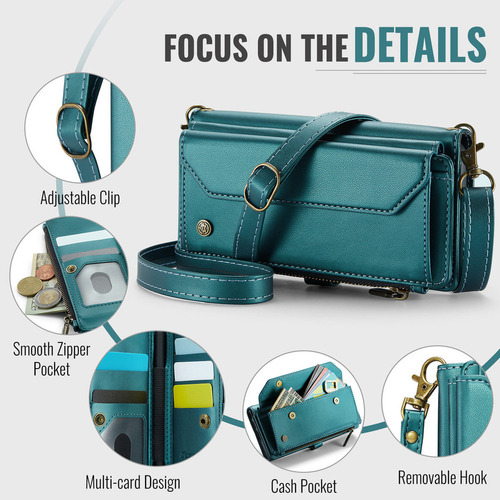 Funda De Cartera Con Cremallera For Samsung Zfold 6/5/4/3