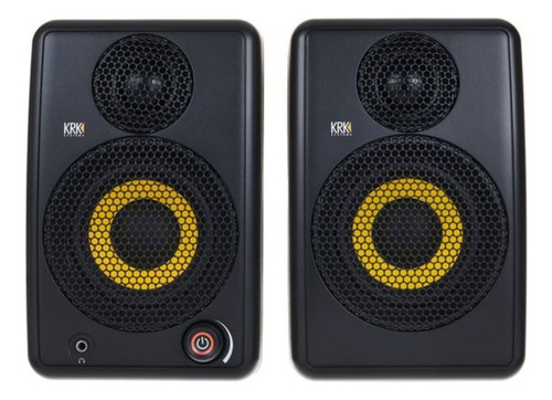 Krk Goaux 3 Monitores De Estudio Par Color Negro 110v