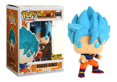 Funko Pop Ssgss Goku #668 Hot Topic Dragon Ball Z 