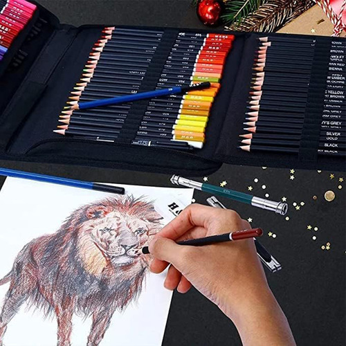Kits 145 Estojo Lápis Colorido Desenho Pintura Profissional Conjuntos De Ferramentas De Desenho Para Rapazes Raparigas Adolescentes Etc