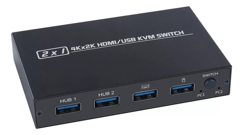 Conmutador Usb Kvm Y Hdmi H Hub Compatible Con 4k