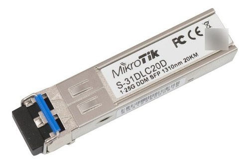 Modulo Sfp Mikrotik 1.25g Sm 20km Dual Lc Connector