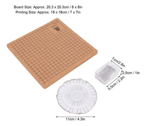 Conjunto De Tábuas De Cortiça De Macramê Reutilizável, Kit D