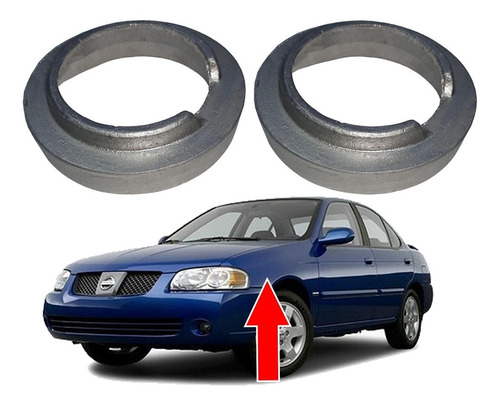 Lift Kit Aumentos Alzas Subir Adelante Nissan Sentra 01 - 06