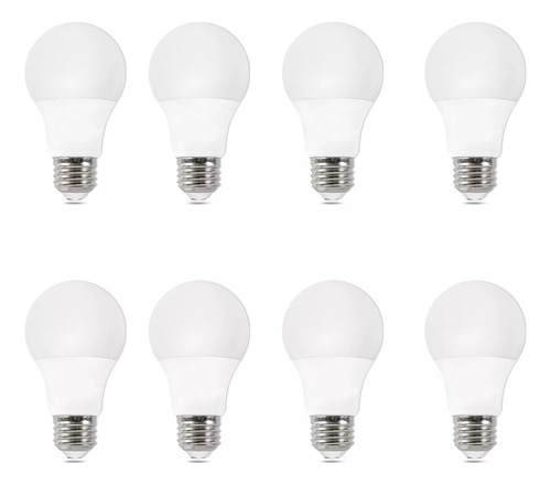 Banna 8 Focos Led Ahorrador Con Sensor De Movimiento 9w E27