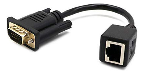 Adaptador Vga A Rj45, Cable De Red A Cable De Red Vga, Conec