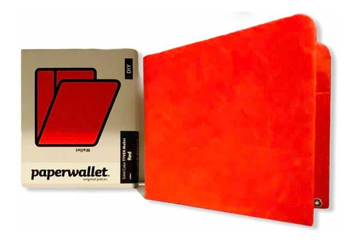 Paper Wallet / Billetera De Papel Color Rojo