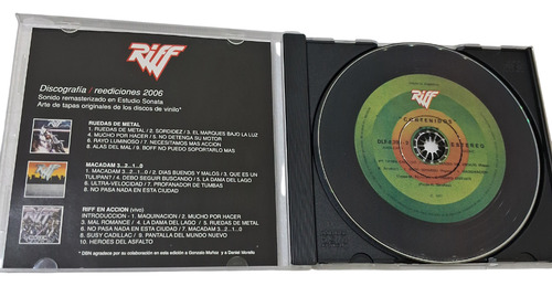 Riff Contenidos Cd Remasterizado
