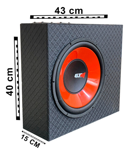 Caixa Som Automotivo Subwoofer 12 Polegadas Driver Tweeter