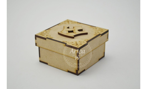 Caja De Madera De Mdf Para 15 Años Princesas 25pzs Art2761