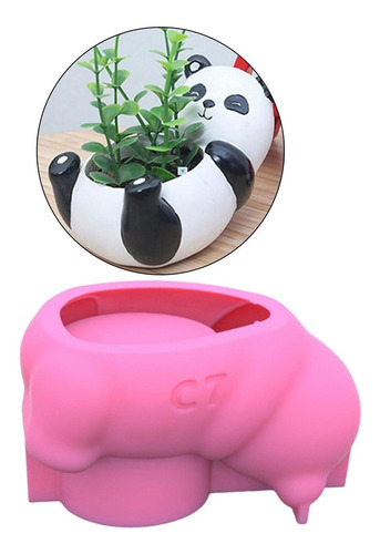 Silicone Pot Mold For Silicone Resin Casting Craft 3d Panda