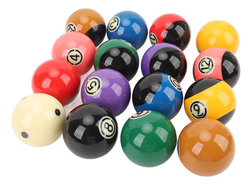 Juego De Billar Pool Balls De Resina De Alta Resistencia A L