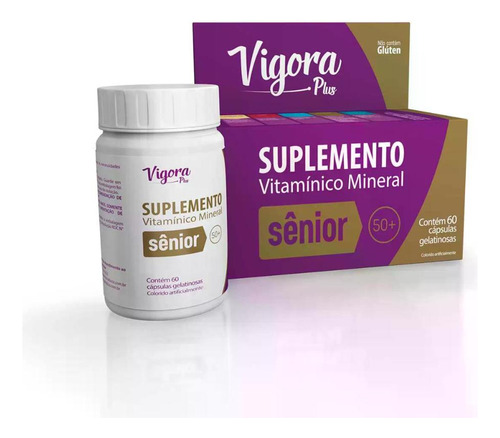 Kit Vigora Plus Sênior 50+ Com 6 Uni De 60 Cápsulas Cada