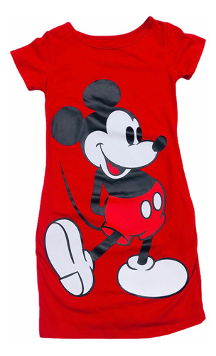Vestido Estampado Rojo Mickey Mouse L-xl