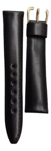 Malla Para Reloj Cuero Negro 18mm Hw18.40