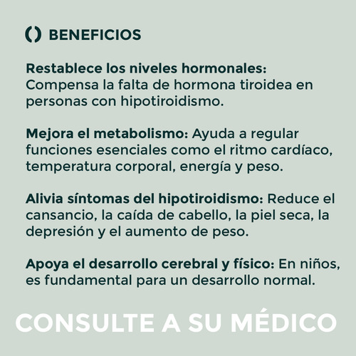 2 Cajas Levotiroxina Sódica 100 Ug Amsa Caja Con 100 Tabs
