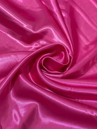 Raso Kim Razo Satin Tela Tramo 30 Metros 1.5 Ancho Colores Rosa Mexicano Liso