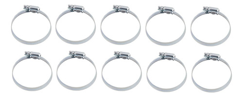 10 Abraçadeiras Metal 22-32mm Modelo Superficie Lisa Cinoy Cor Inox