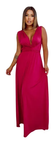 Vestido longo best sale tricot mercado livre