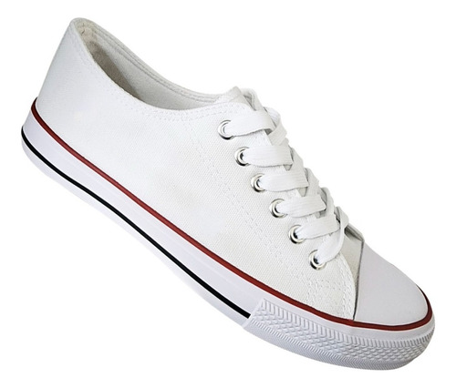 Zapatilla Urbana De Lona mujer Casual - Blanca - 7074